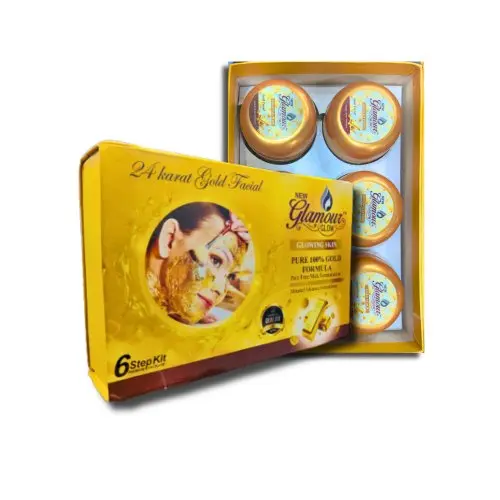 Glamour Glow Glowing Skin 24K Karat Gold Facial Kit Set