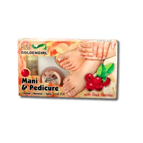 Soft Touch Golden Girl Mani & Pedi Cure Kit Set